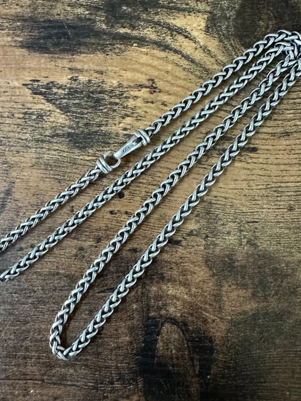 David Yurman Wheat Chain Necklace in Sterling Silver - 4mm - 24